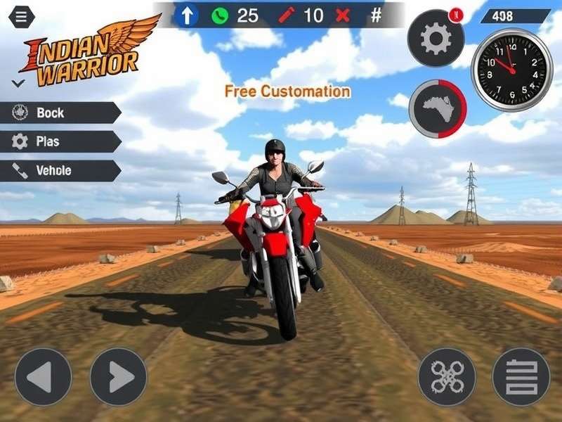 Indian Road Warrior Game Screenshot